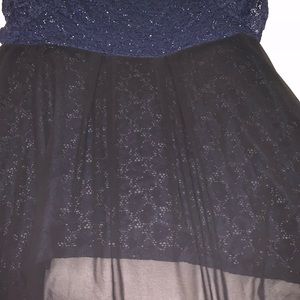Lane Bryant Tops - Navy and black lace hi-lo top size 22/24 Lane Bryant Tops - Navy and black lace hi-lo top size 22/24